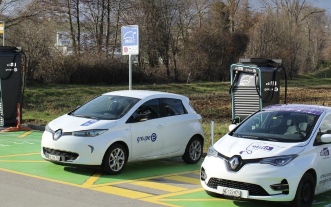 Eli10 et Groupe E mettent en service la première aire de recharge ultra-rapide du canton de Neuchâtel