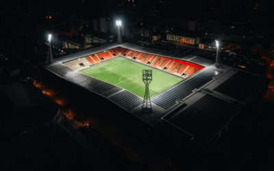 Les nouveaux éclairages du Stade de la Maladière prêts pour la reprise